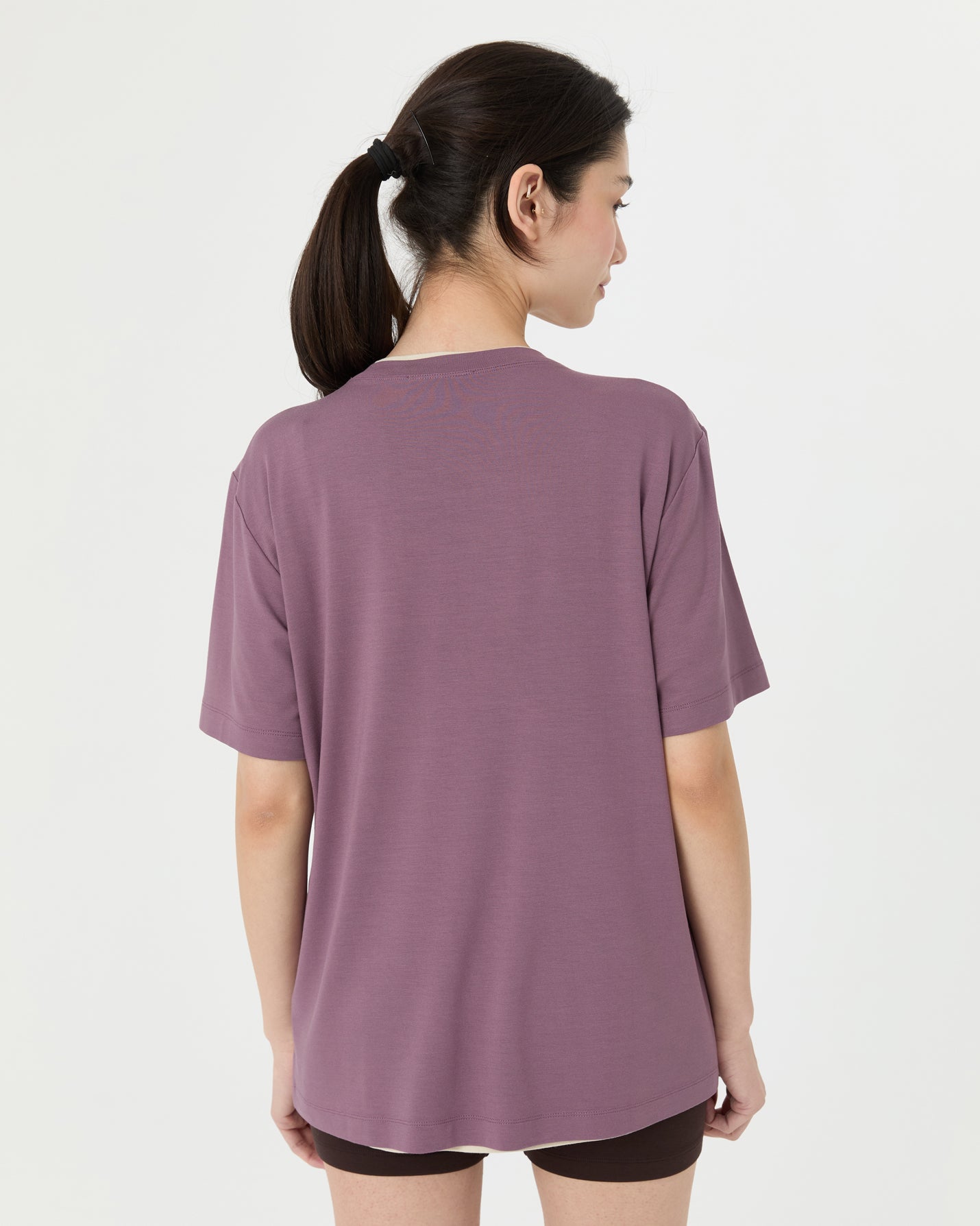 Lila Viskoz T-shirt