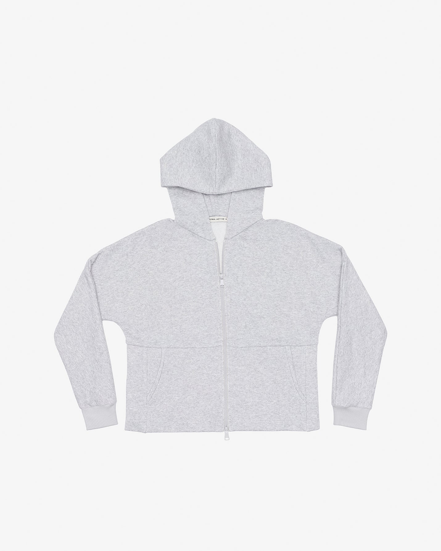 Gri Fermuarlı Hoodie