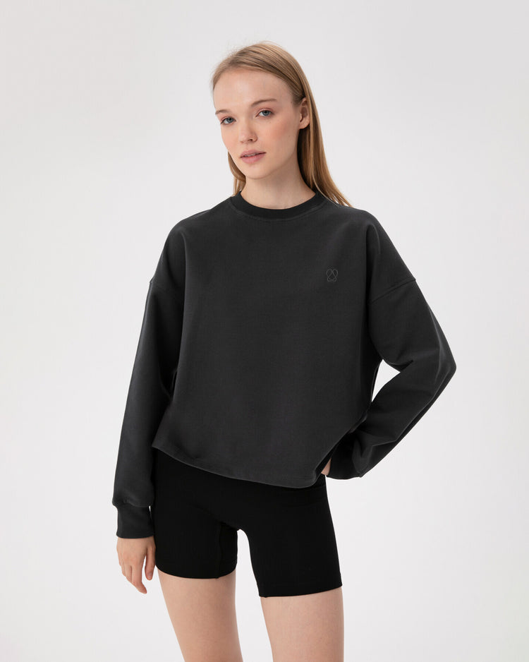 Antrasit Basic EasySize Sweatshirt