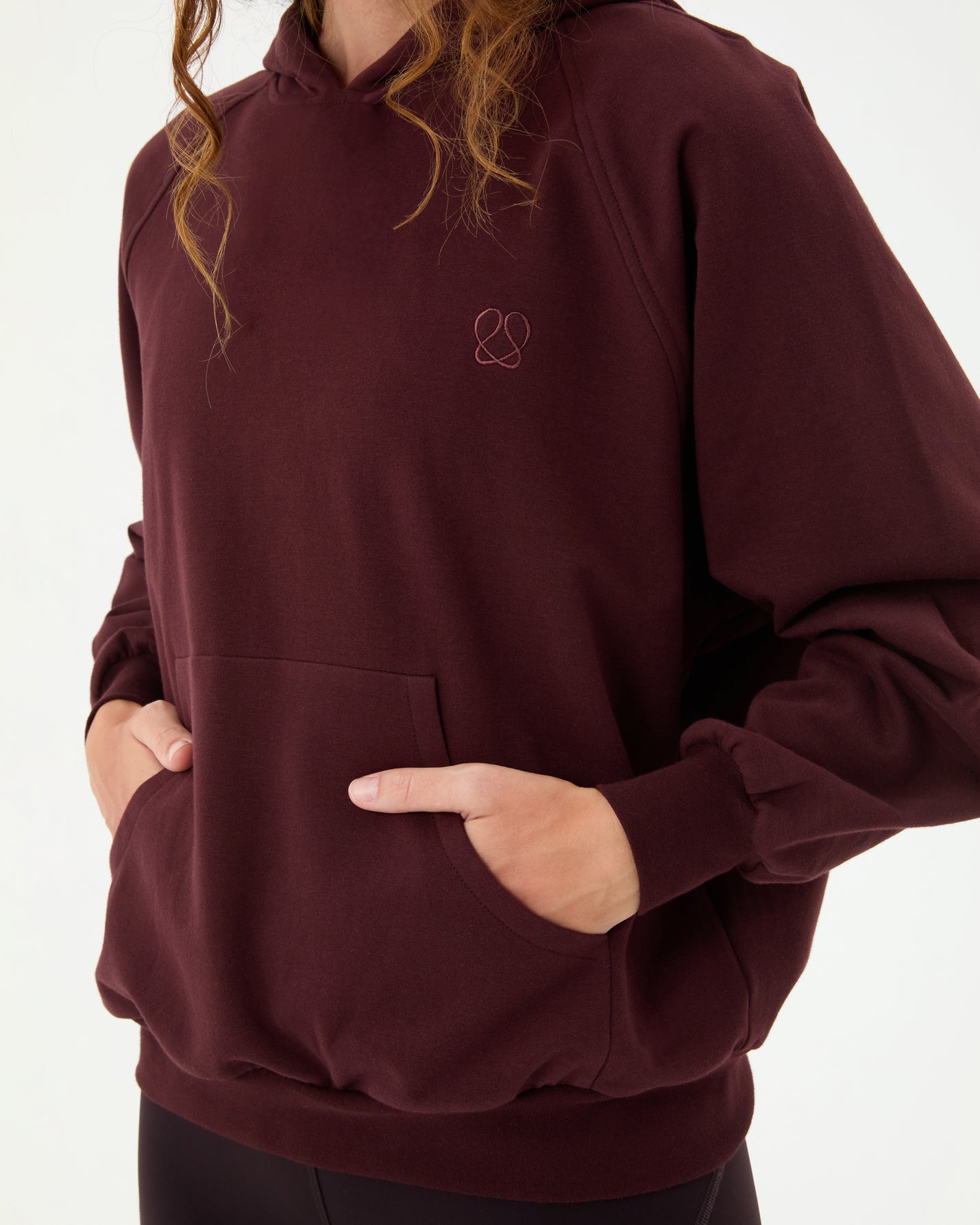 Kestane Kapşonlu Oversize Sweatshirt