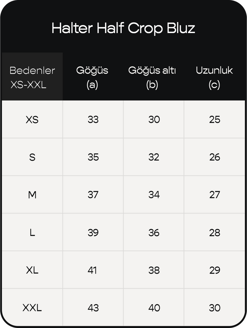 Ürün ölçü görseli 2