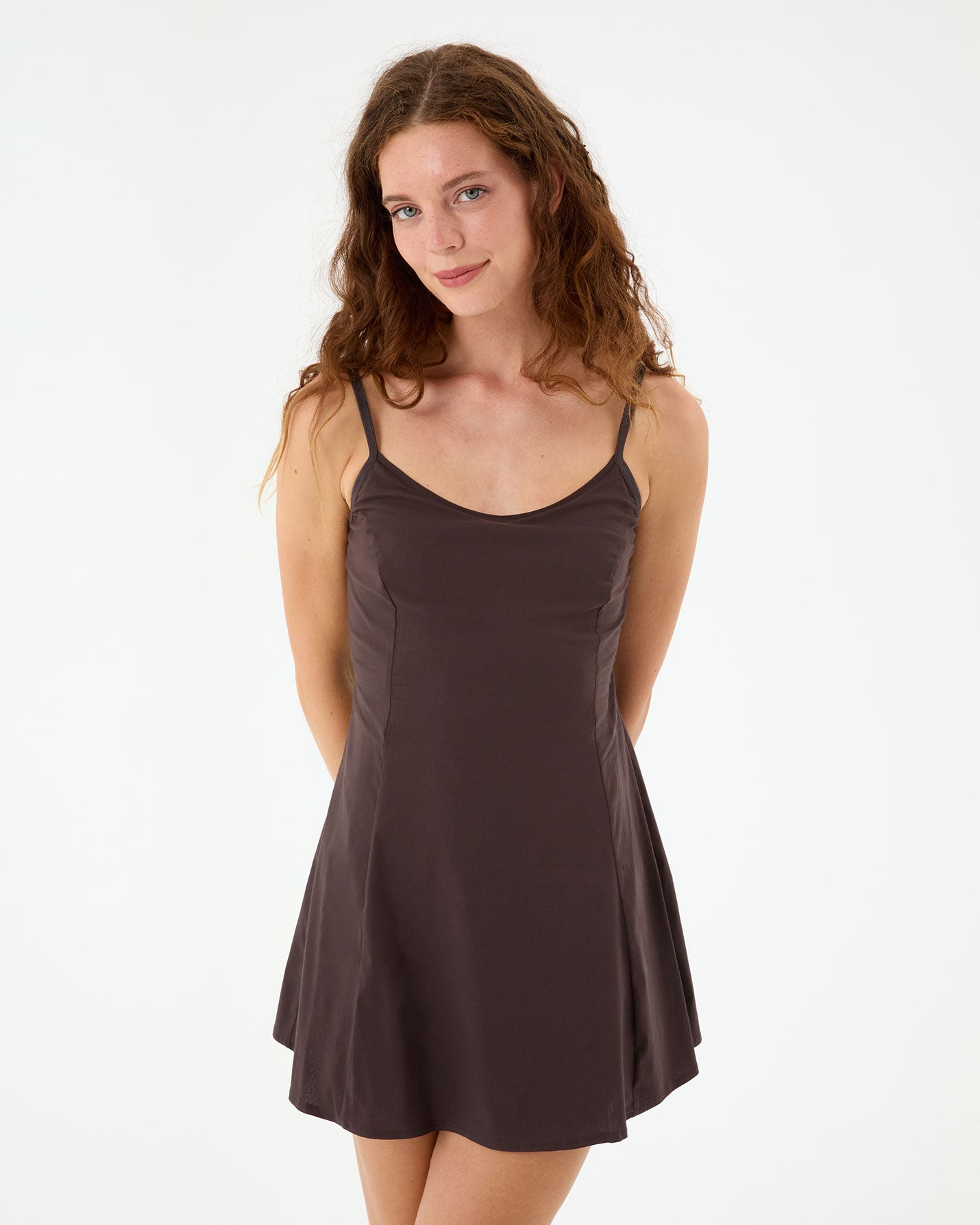 Kahverengi Tulumlu Spor Elbise