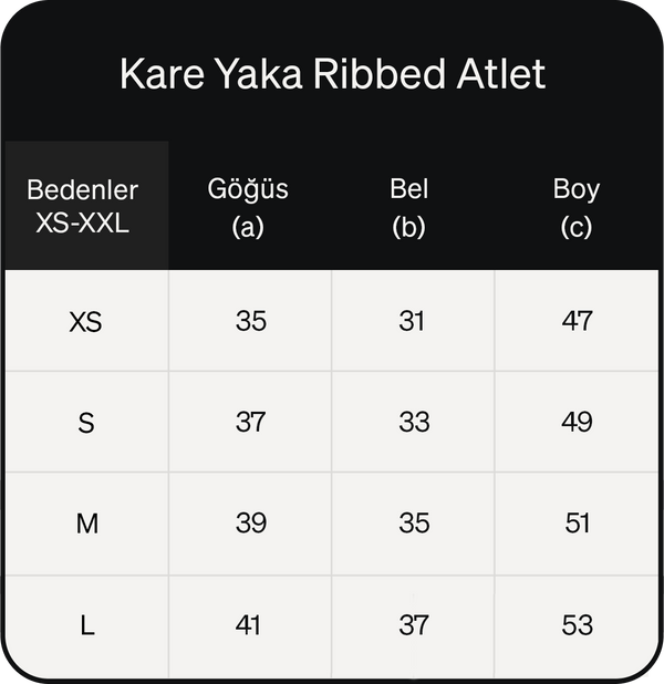 Ürün ölçü görseli 2