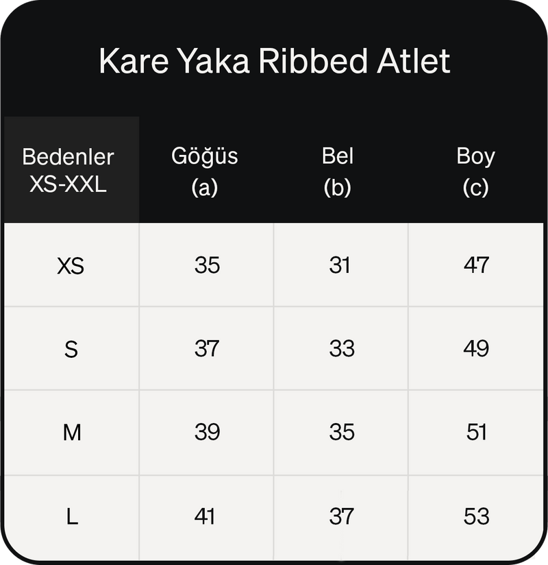 Ürün ölçü görseli 2