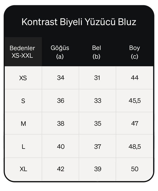 Ürün ölçü görseli 2