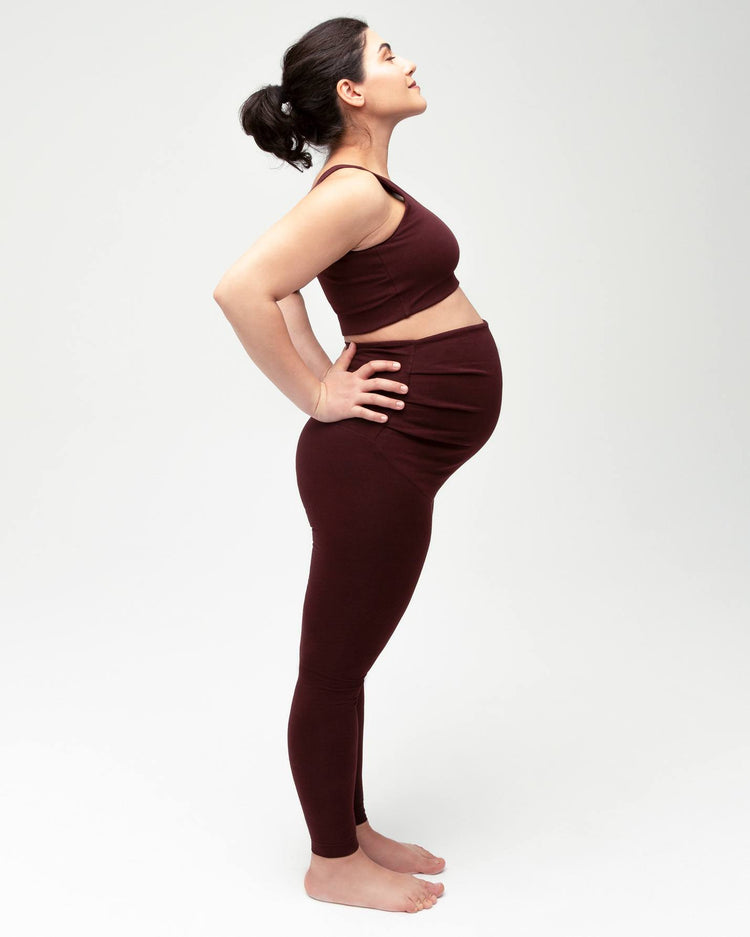 Kestane Organik Pamuk Hamile Taytı