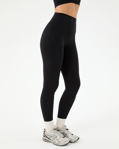 Siyah Dikiş Detaylı Motion Tayt