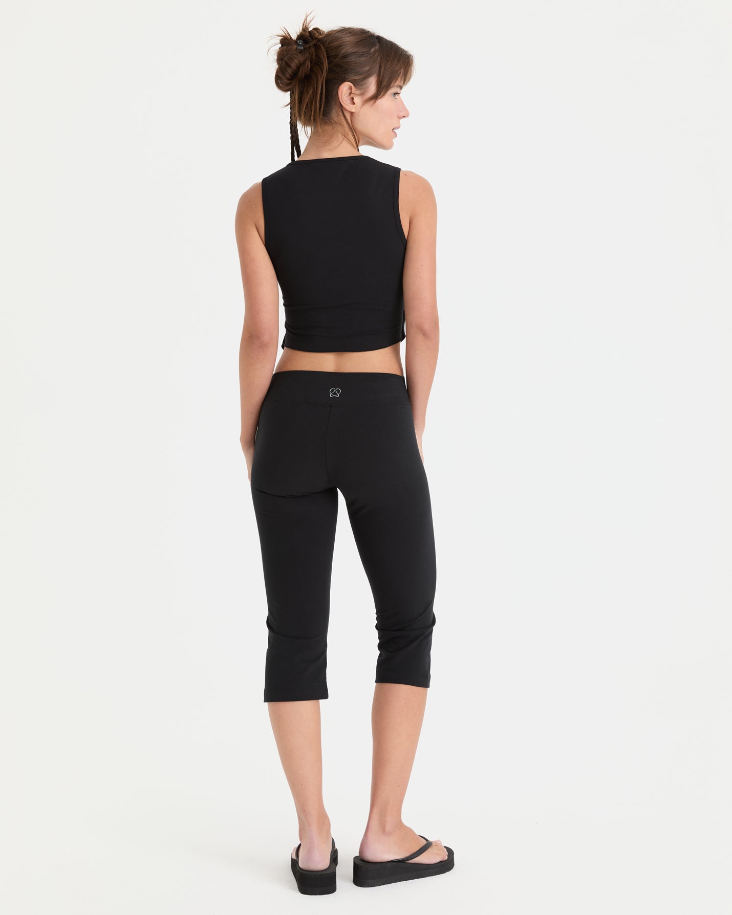 Siyah Mini Kapri Tayt