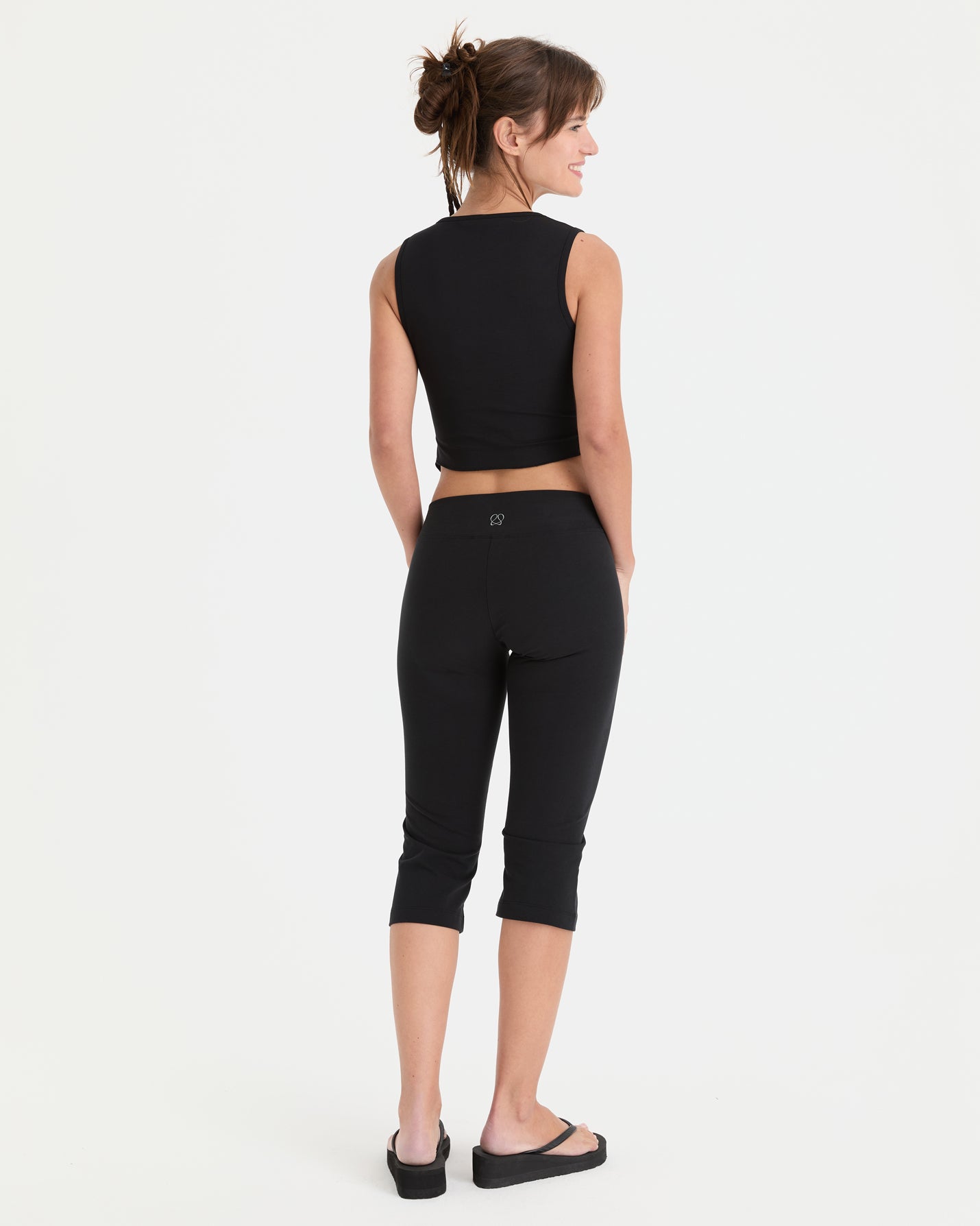 Siyah Mini Kapri Tayt