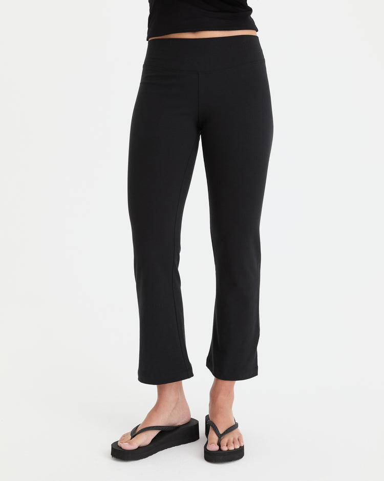 Siyah Midi Kapri Tayt