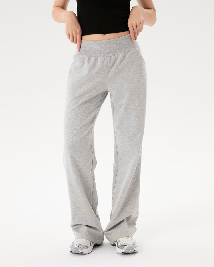 Gri Melanj Bol Paça Eşofman