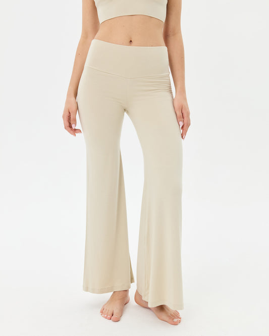 Krema Flow Şortlu Pantolon