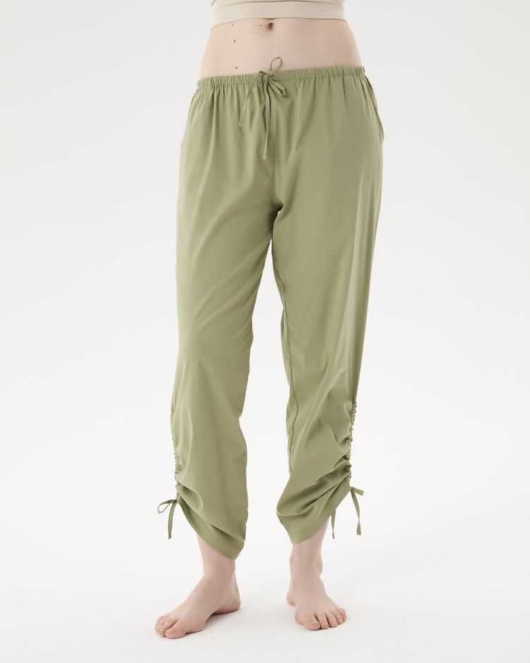 Matcha Paça Büzgülü Rahat Pantolon