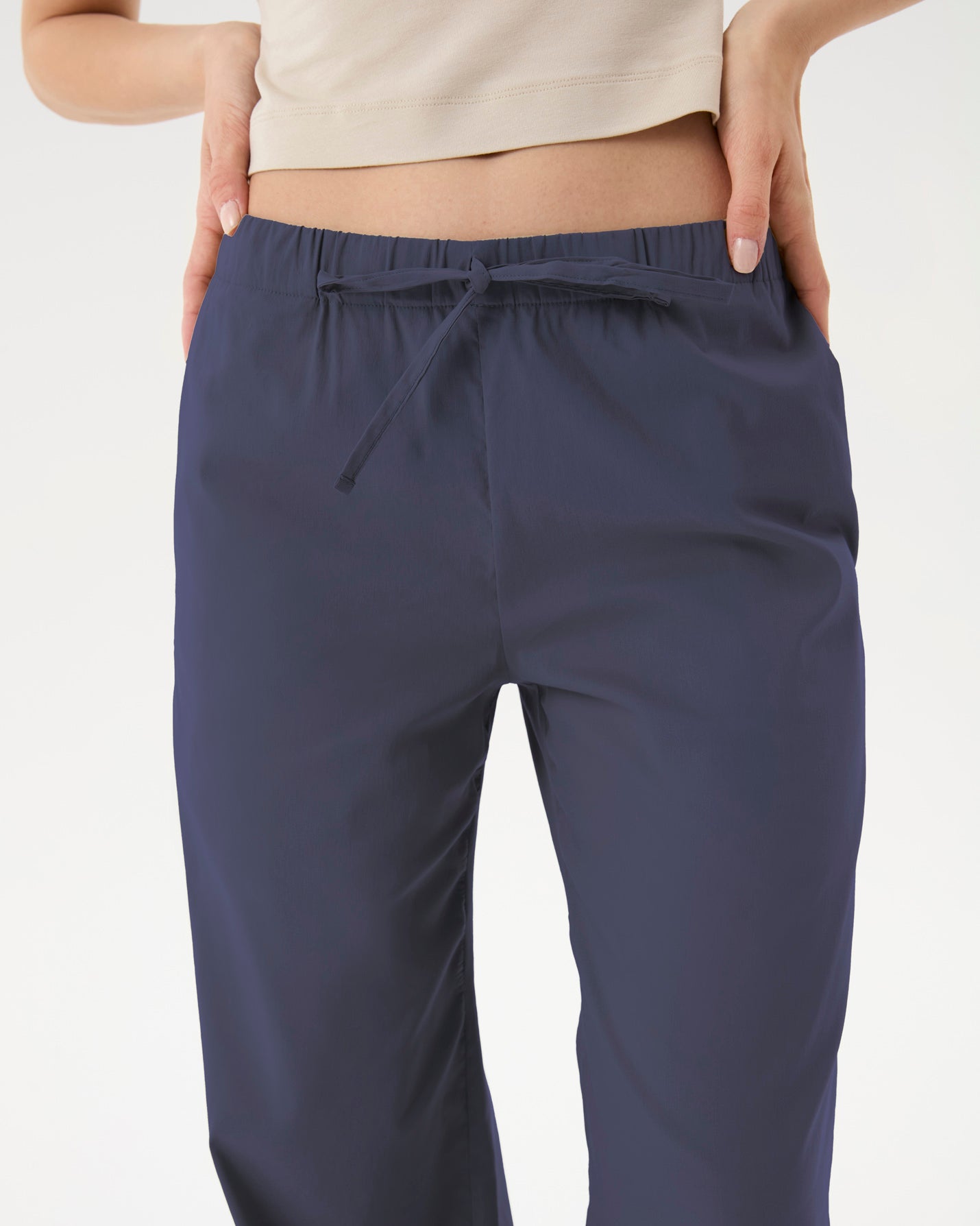 Blueberry Bel Büzgülü Rahat Pantolon