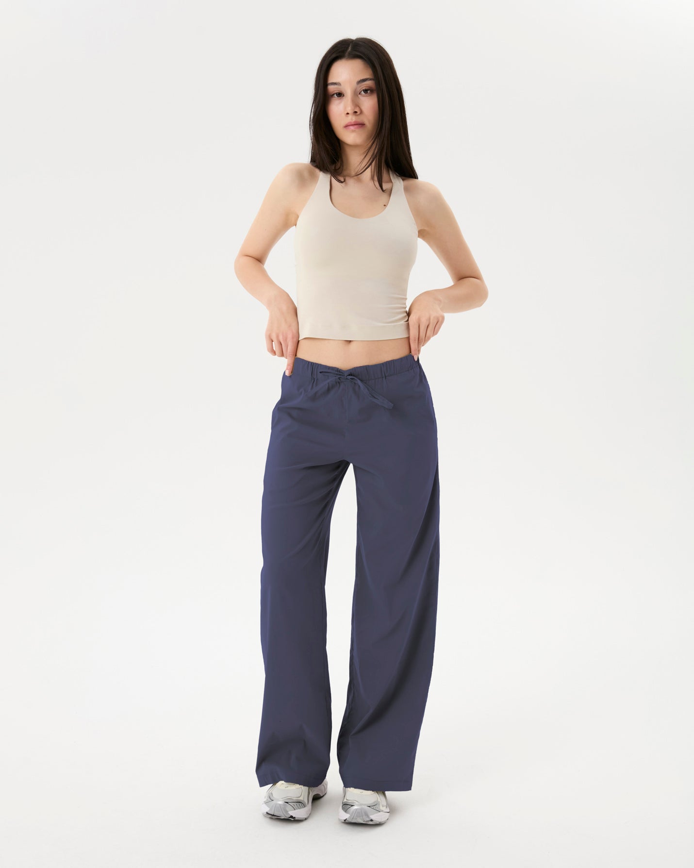 Blueberry Bel Büzgülü Rahat Pantolon