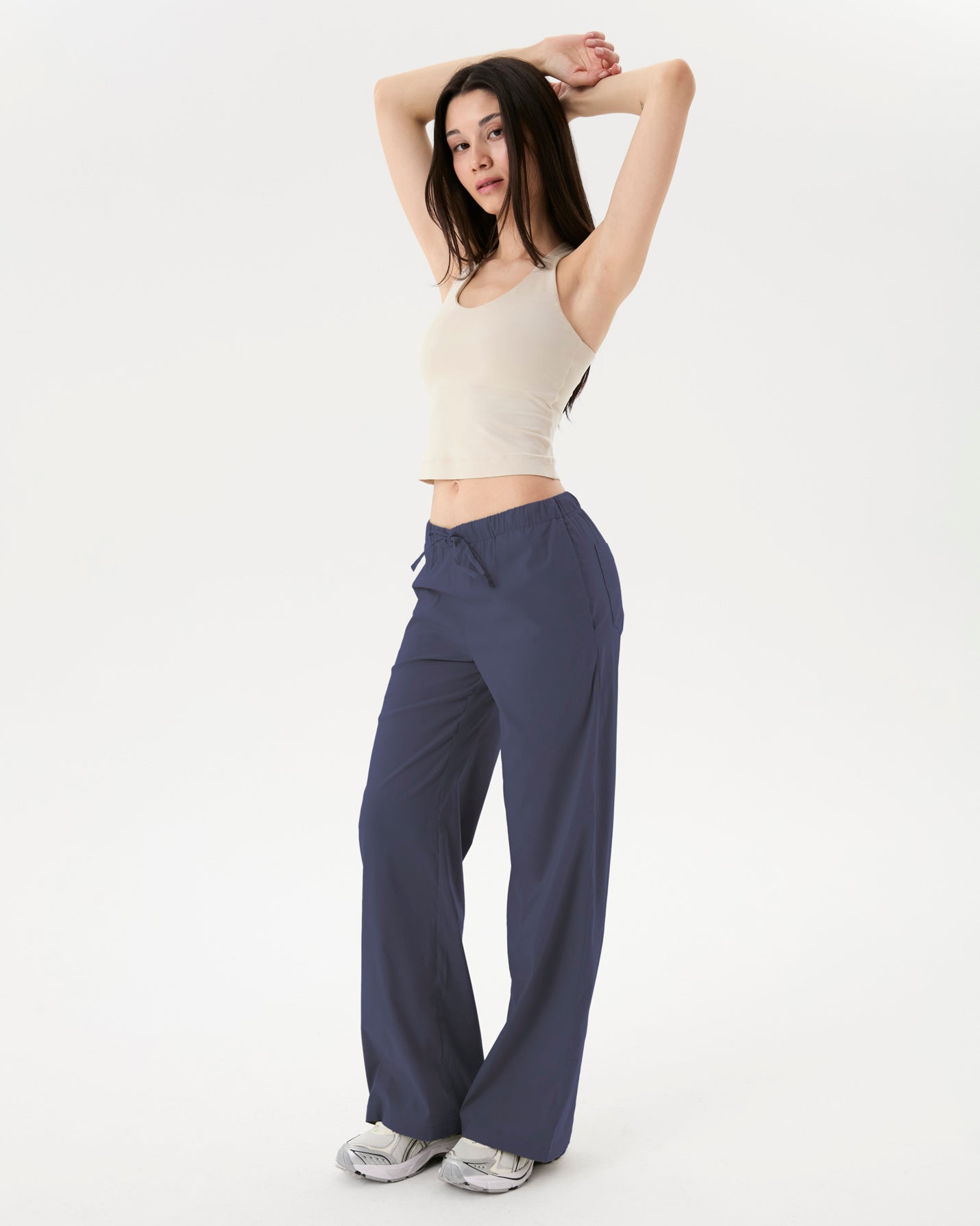 Blueberry Bel Büzgülü Rahat Pantolon