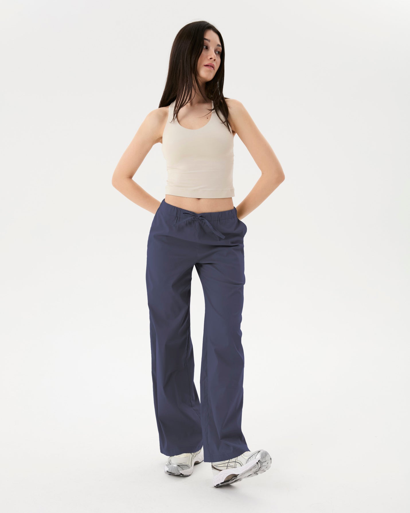 Blueberry Bel Büzgülü Rahat Pantolon