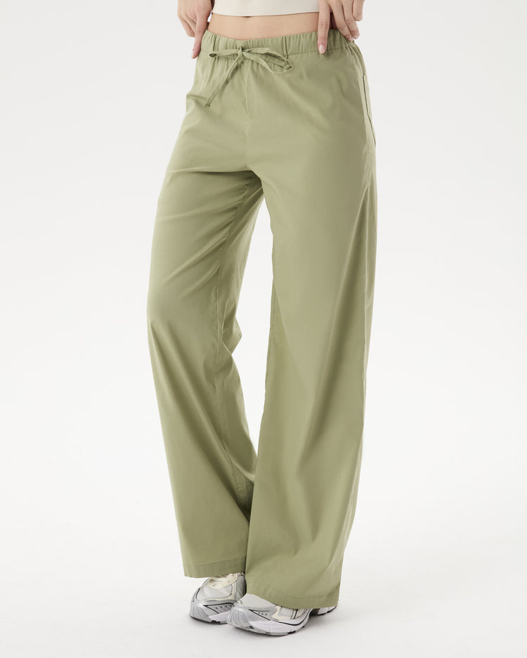 Matcha Bel Büzgülü Rahat Pantolon