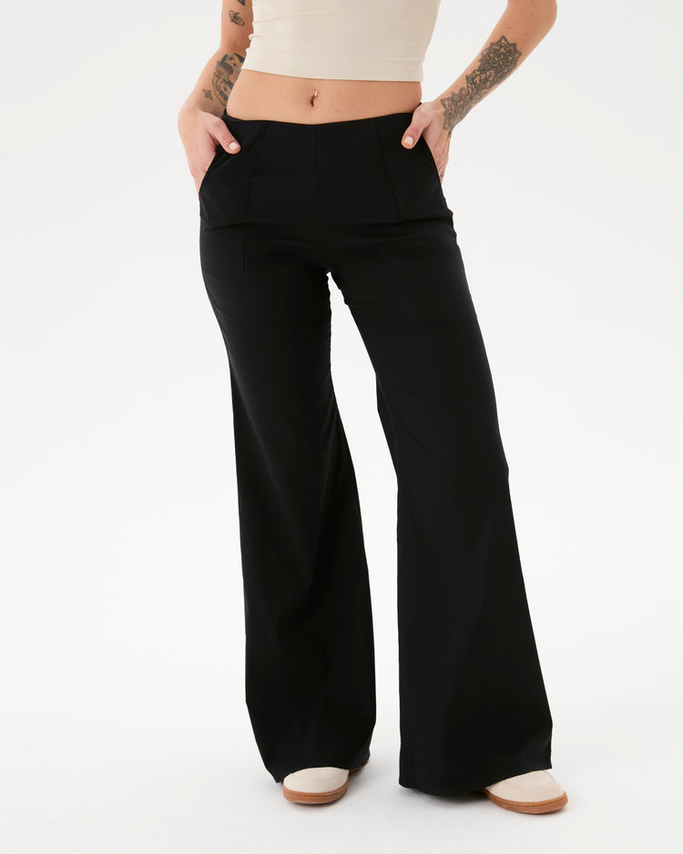 Siyah Flare Pensli Pantolon