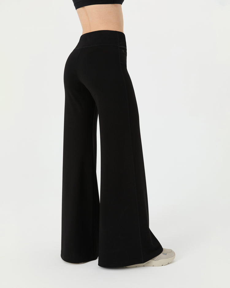 Siyah Bol Paça Weekend Pantolon