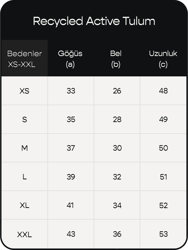 Ürün ölçü görseli 2