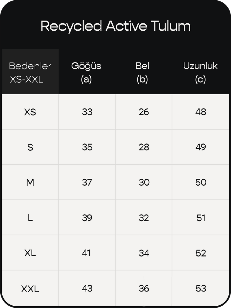 Ürün ölçü görseli 2