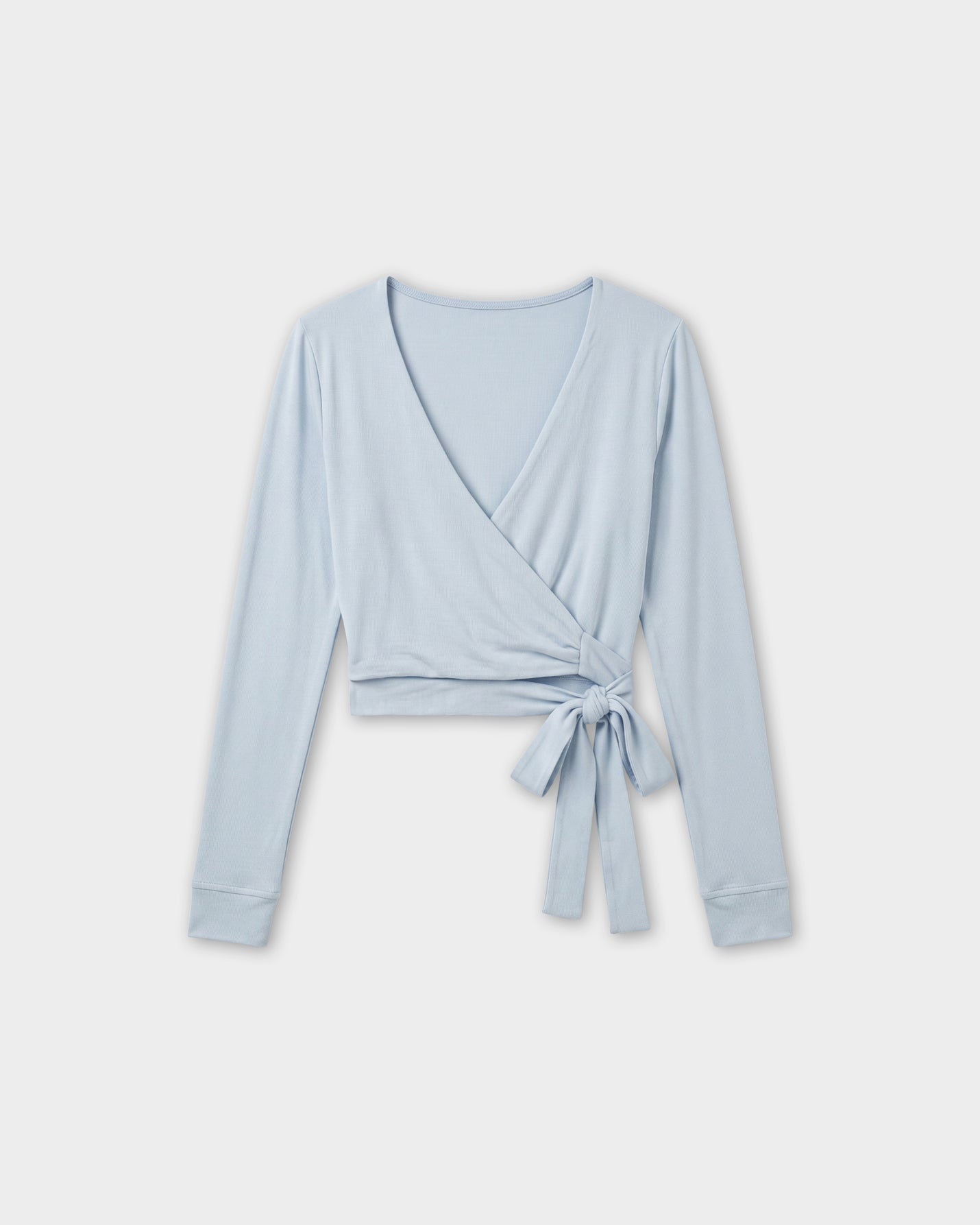 Baby Blue Anvelop Wrap Crop