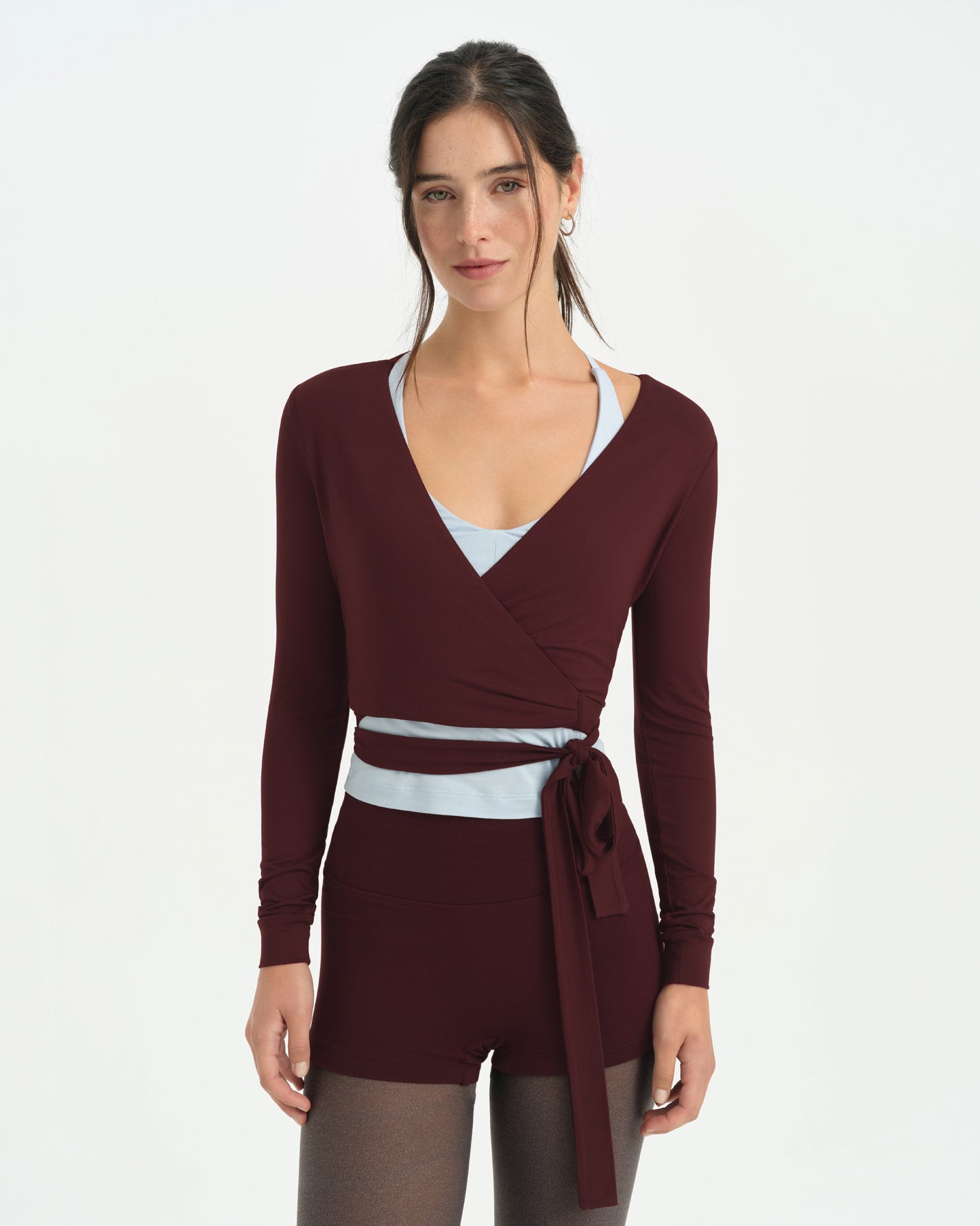 Kestane Anvelop Wrap Crop