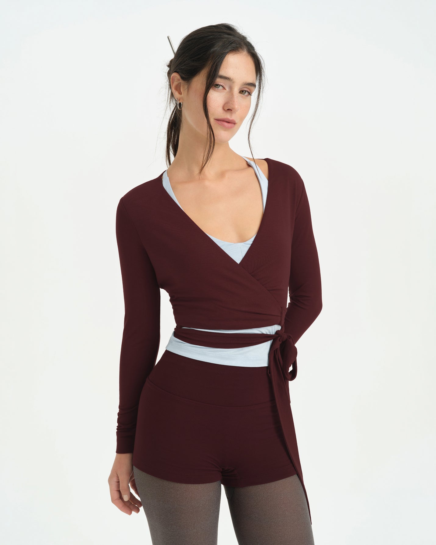 Kestane Anvelop Wrap Crop
