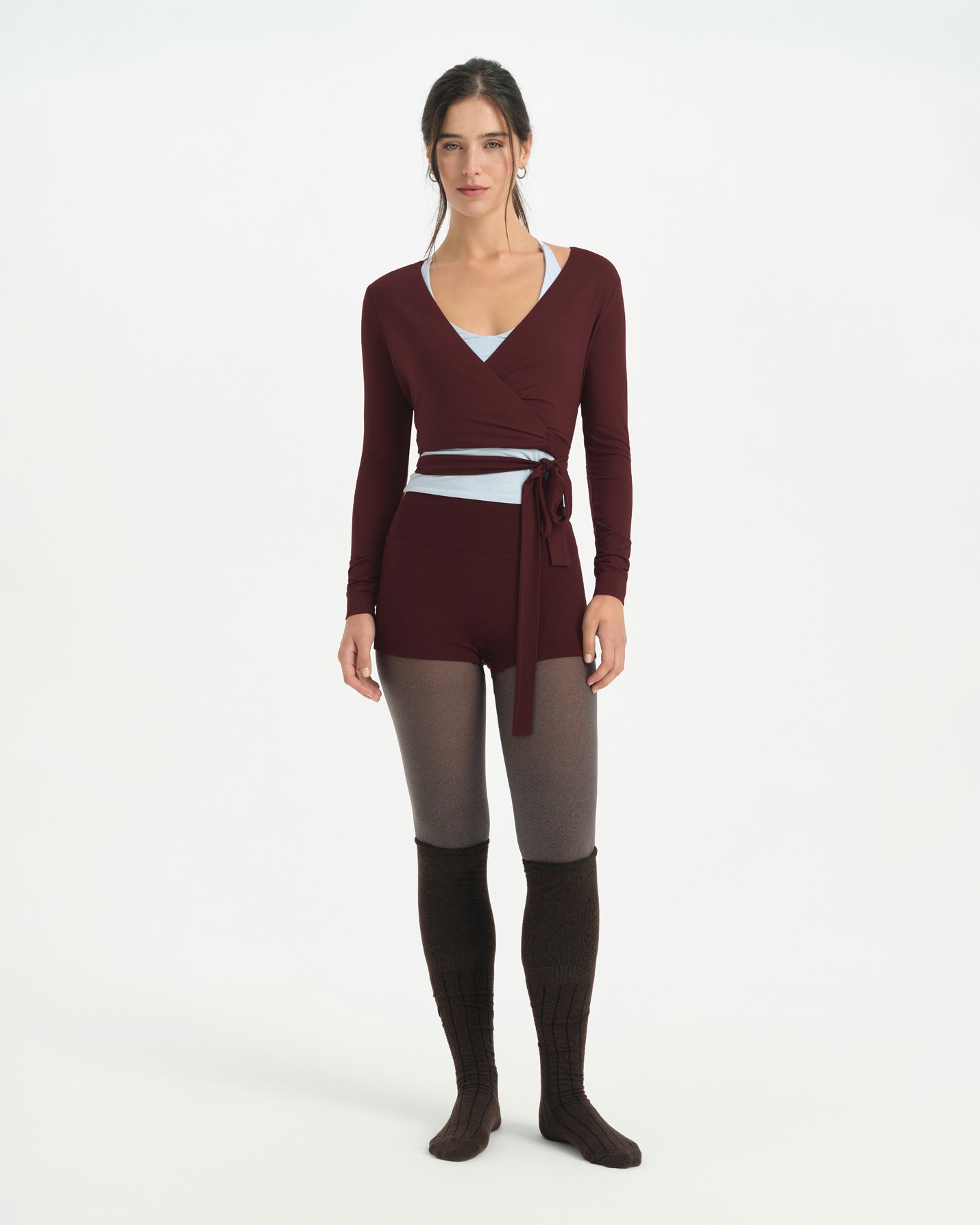 Kestane Anvelop Wrap Crop