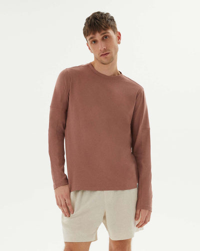 Gül Kurusu Erkek Uzun Kollu T-shirt