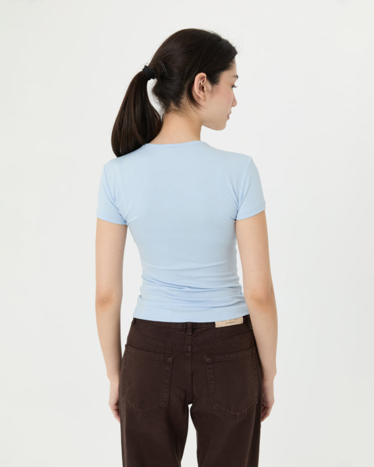 Bebek Mavisi Basic T-shirt