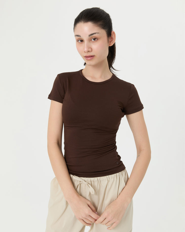 Kahverengi Basic T-shirt