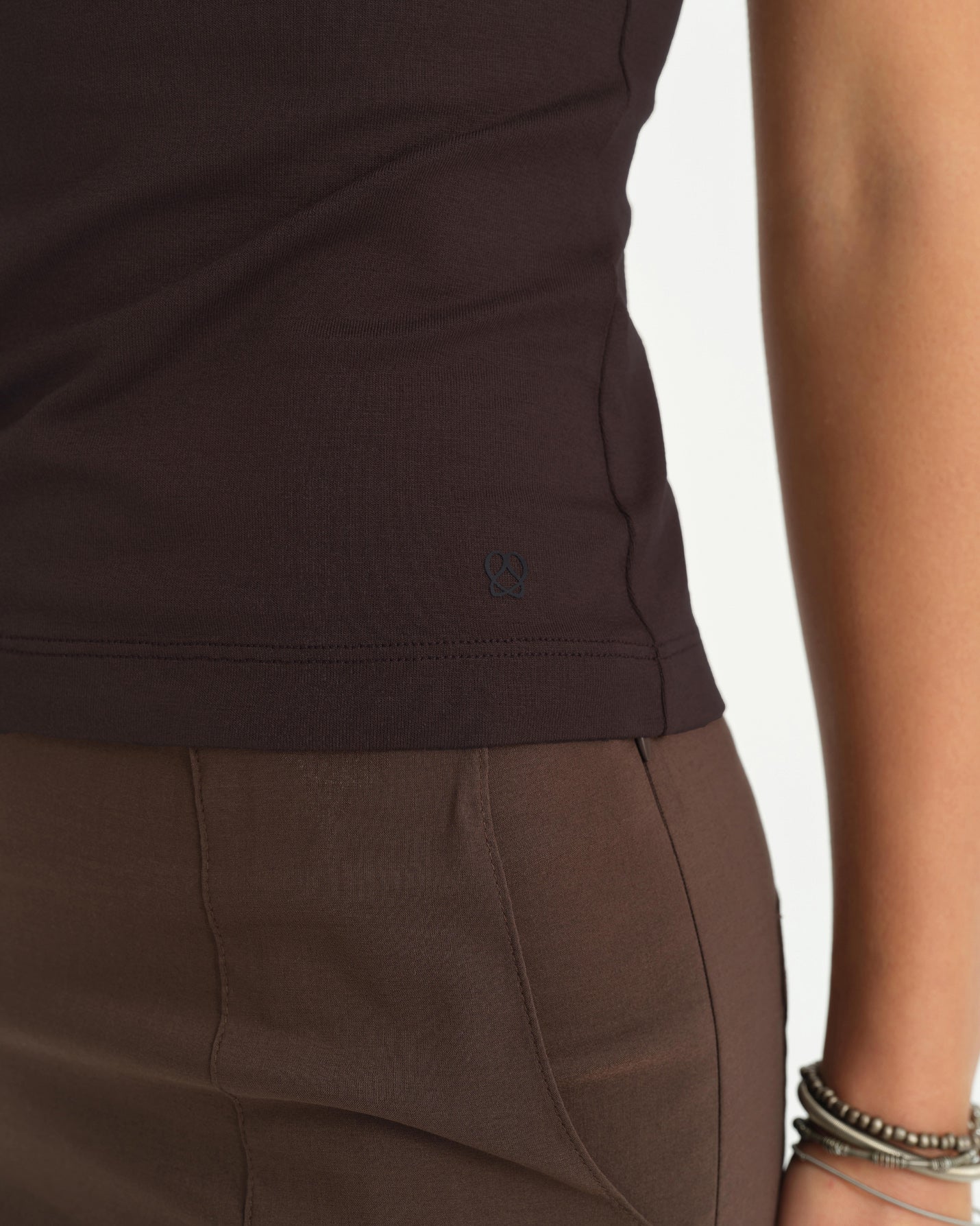 Kahverengi Basic T-shirt