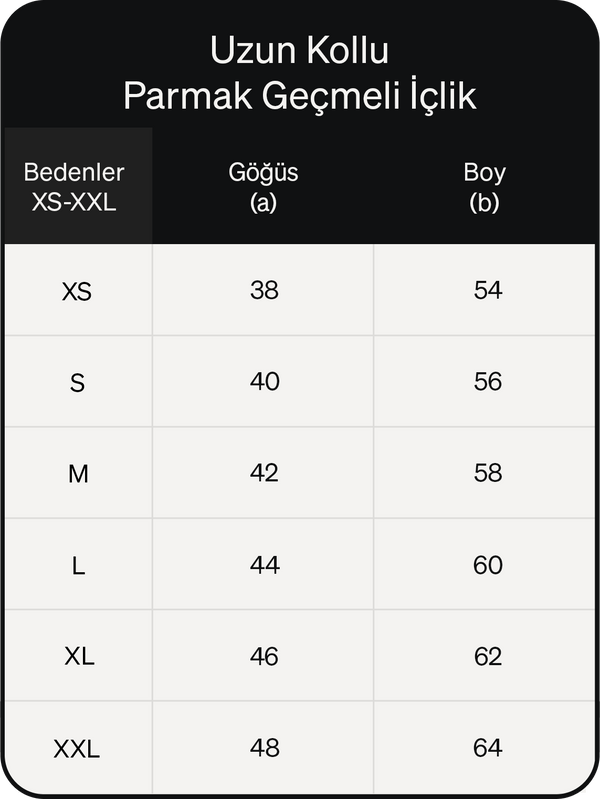 Ürün ölçü görseli 2