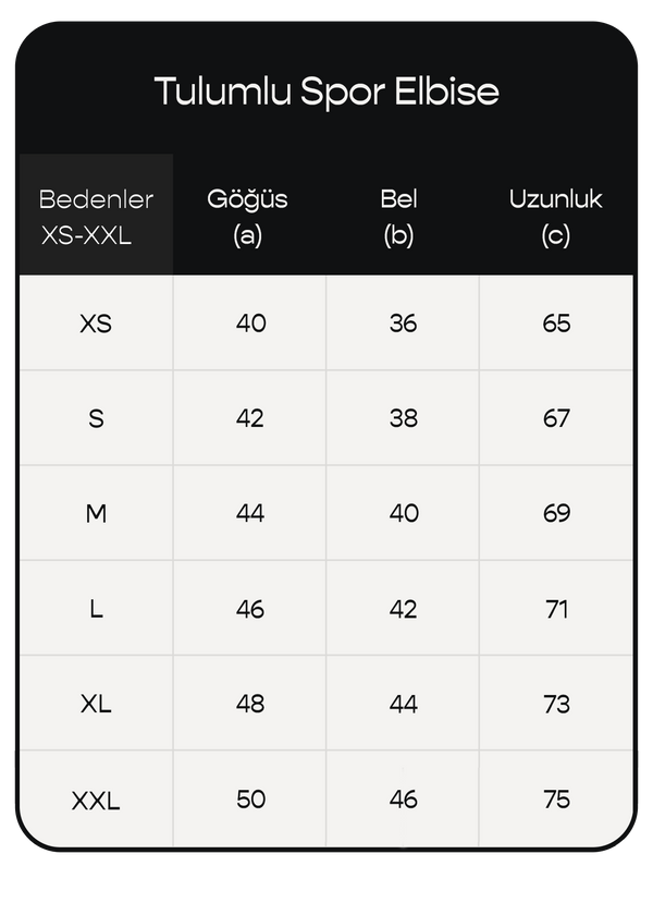 Ürün ölçü görseli 2