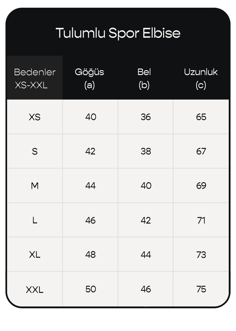 Ürün ölçü görseli 2