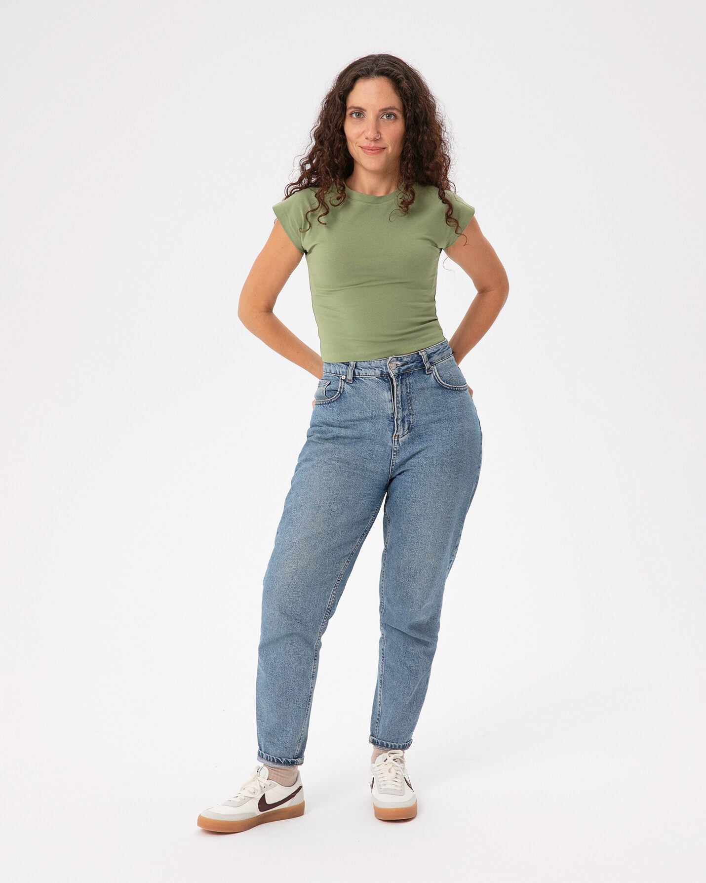 Matcha Basic Half Crop T-shirt