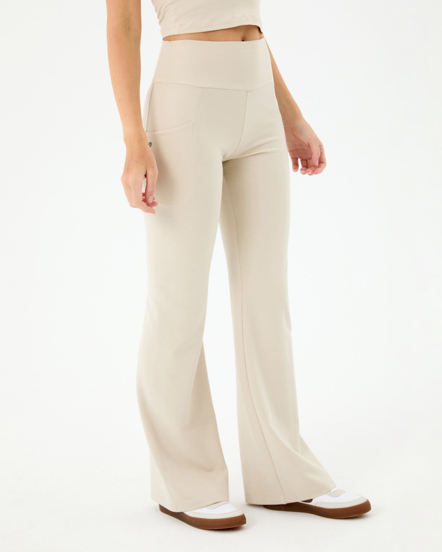 Krema Cepli Flare Pantolon