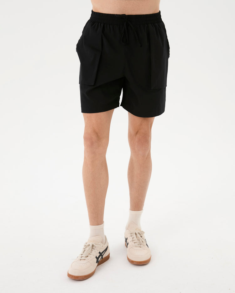 Siyah Erkek Active Şort