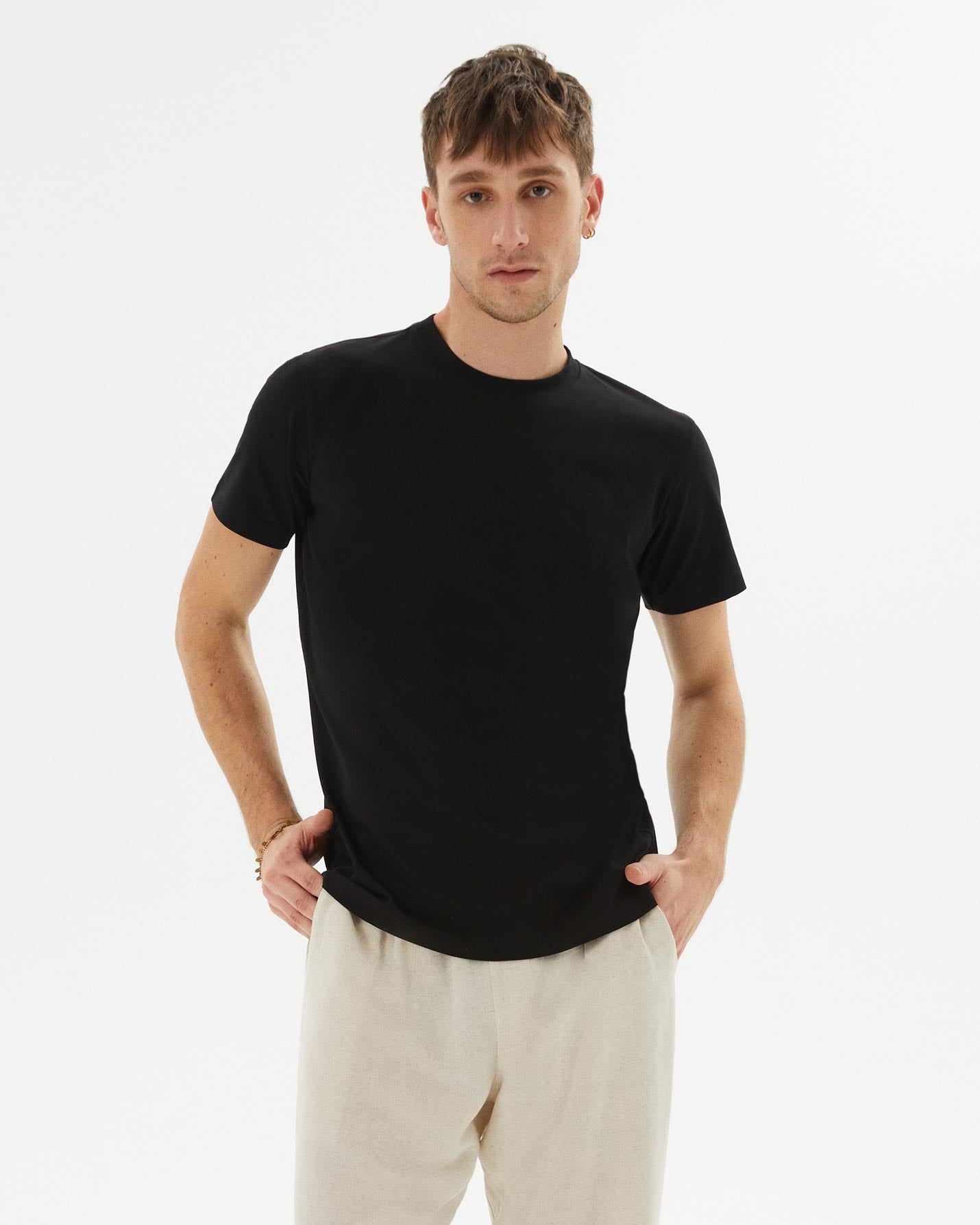 Siyah Erkek Basic T-Shirt