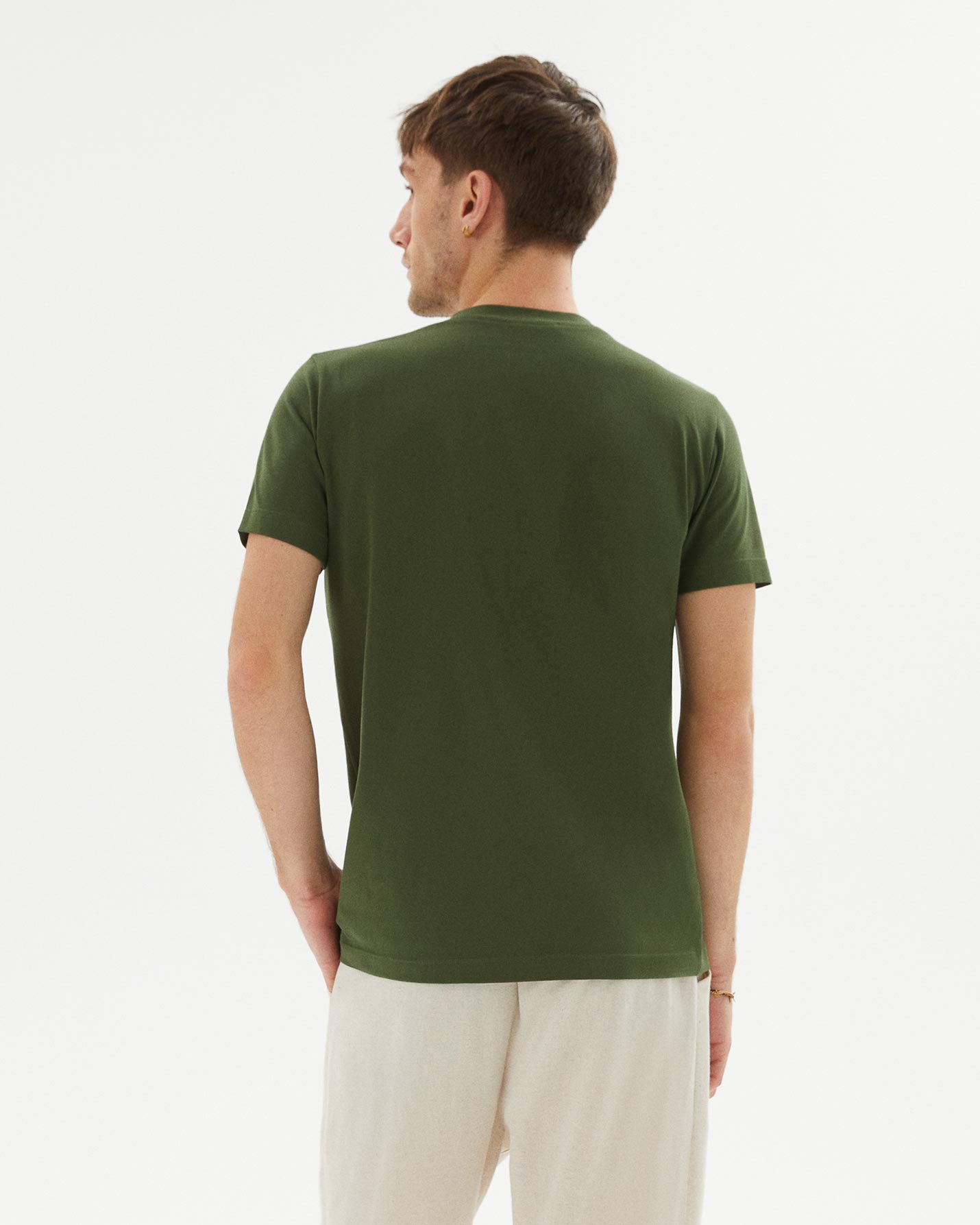 Haki Erkek Basic T-Shirt