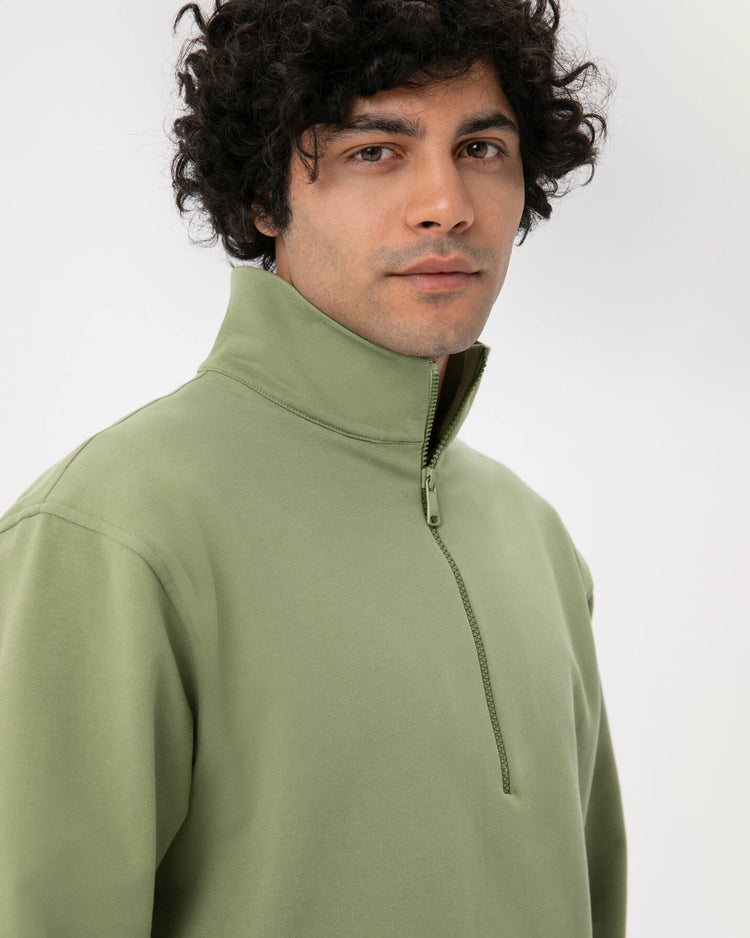 Matcha Erkek Dik Yaka Sweatshirt