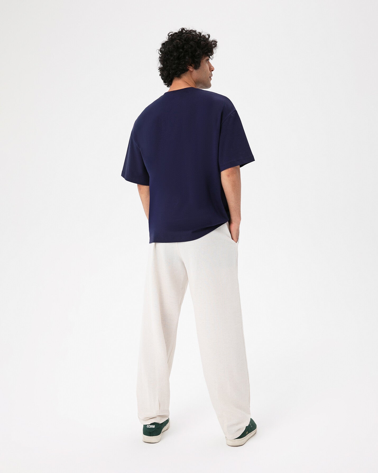 Indigo Erkek Oversize T-shirt