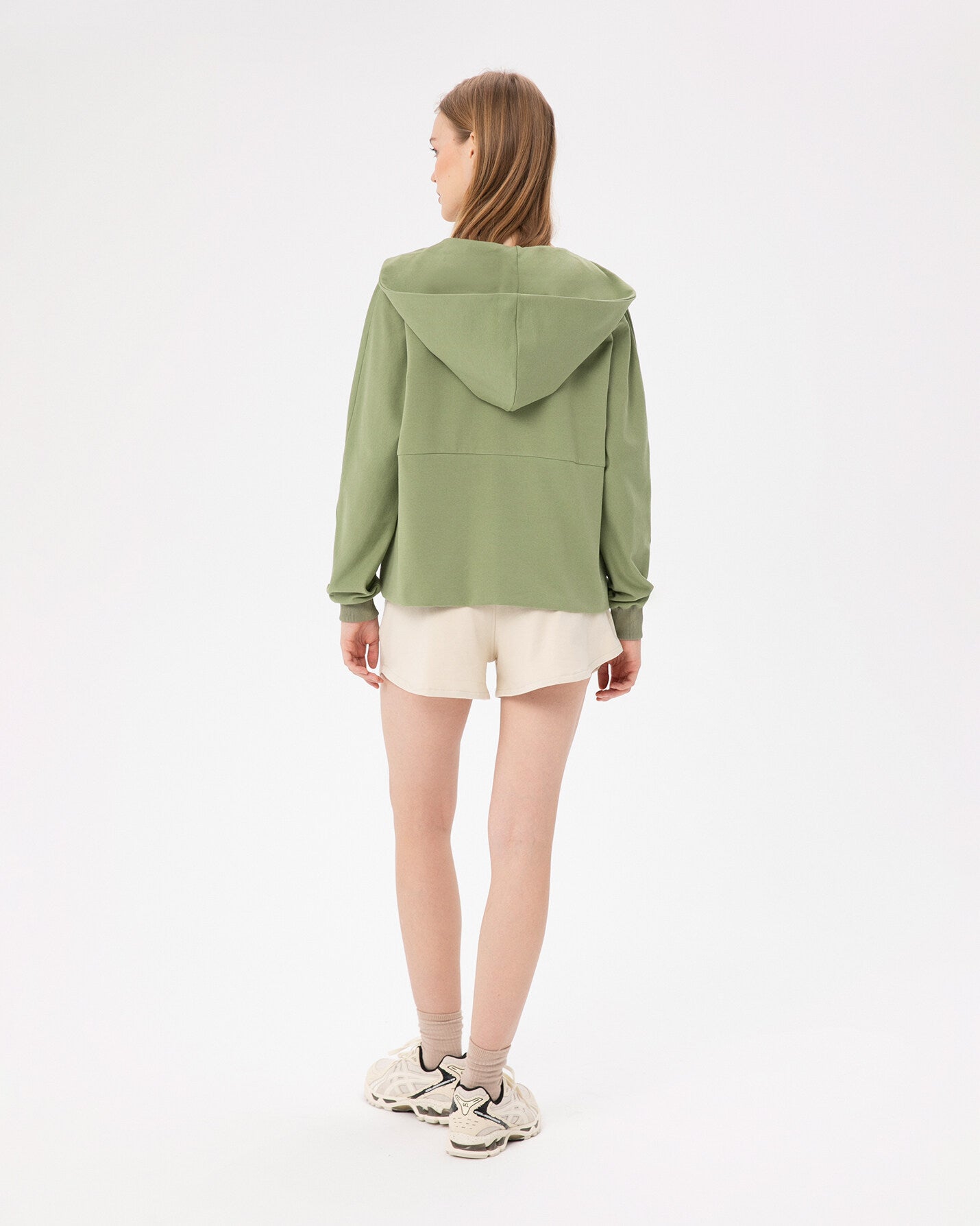 Matcha Fermuarlı Hoodie