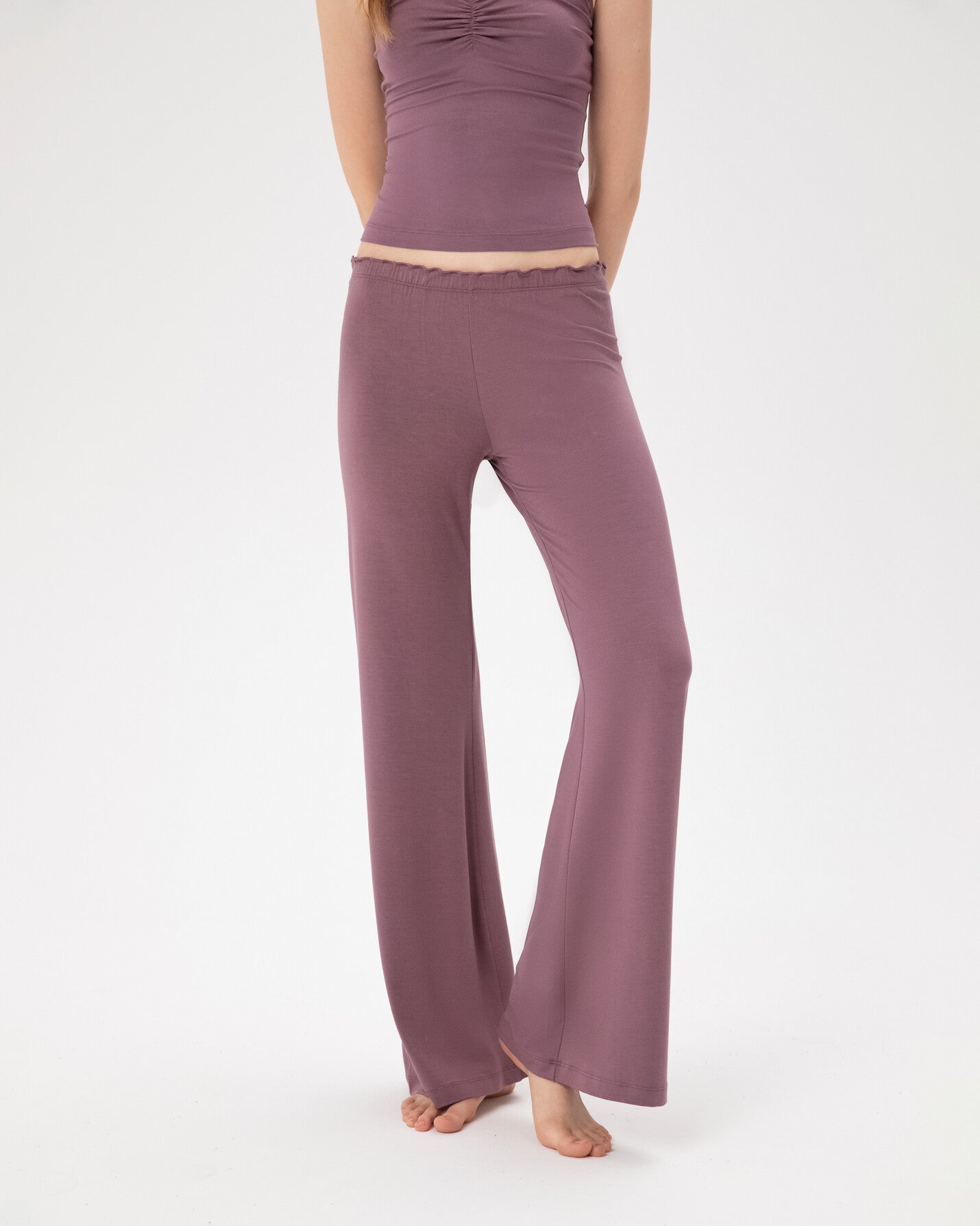 Lila Flare Pijama Pantolon