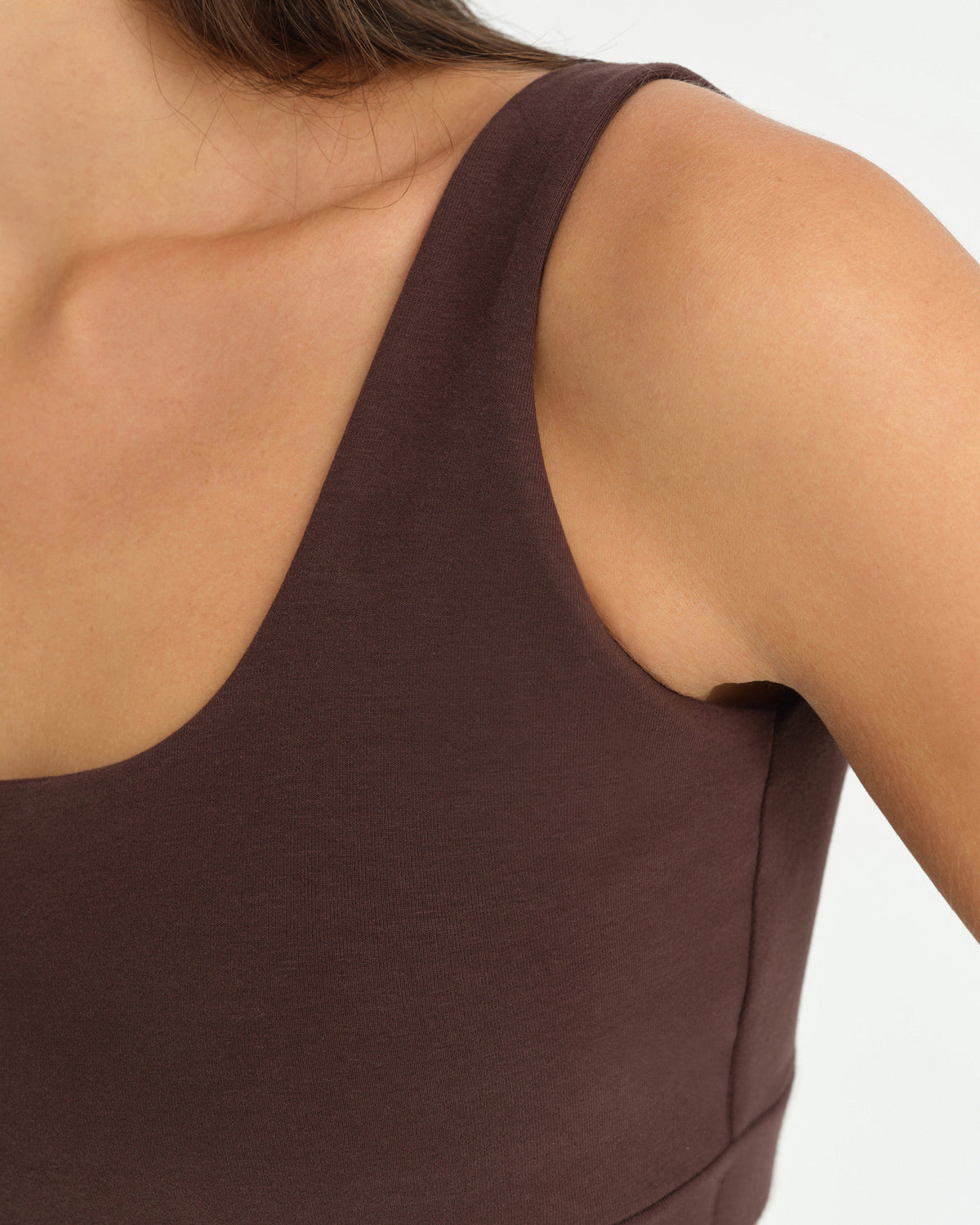 Kahverengi Low Back Bra