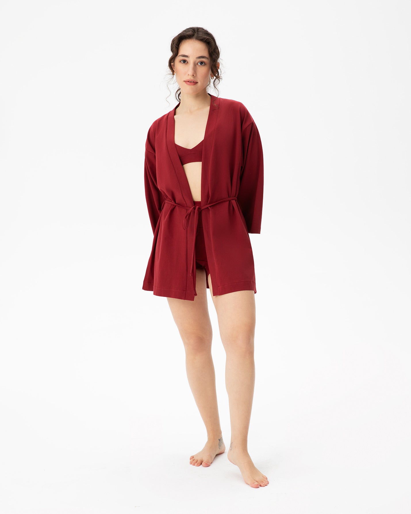 Sangria Organik Pamuk Kimono