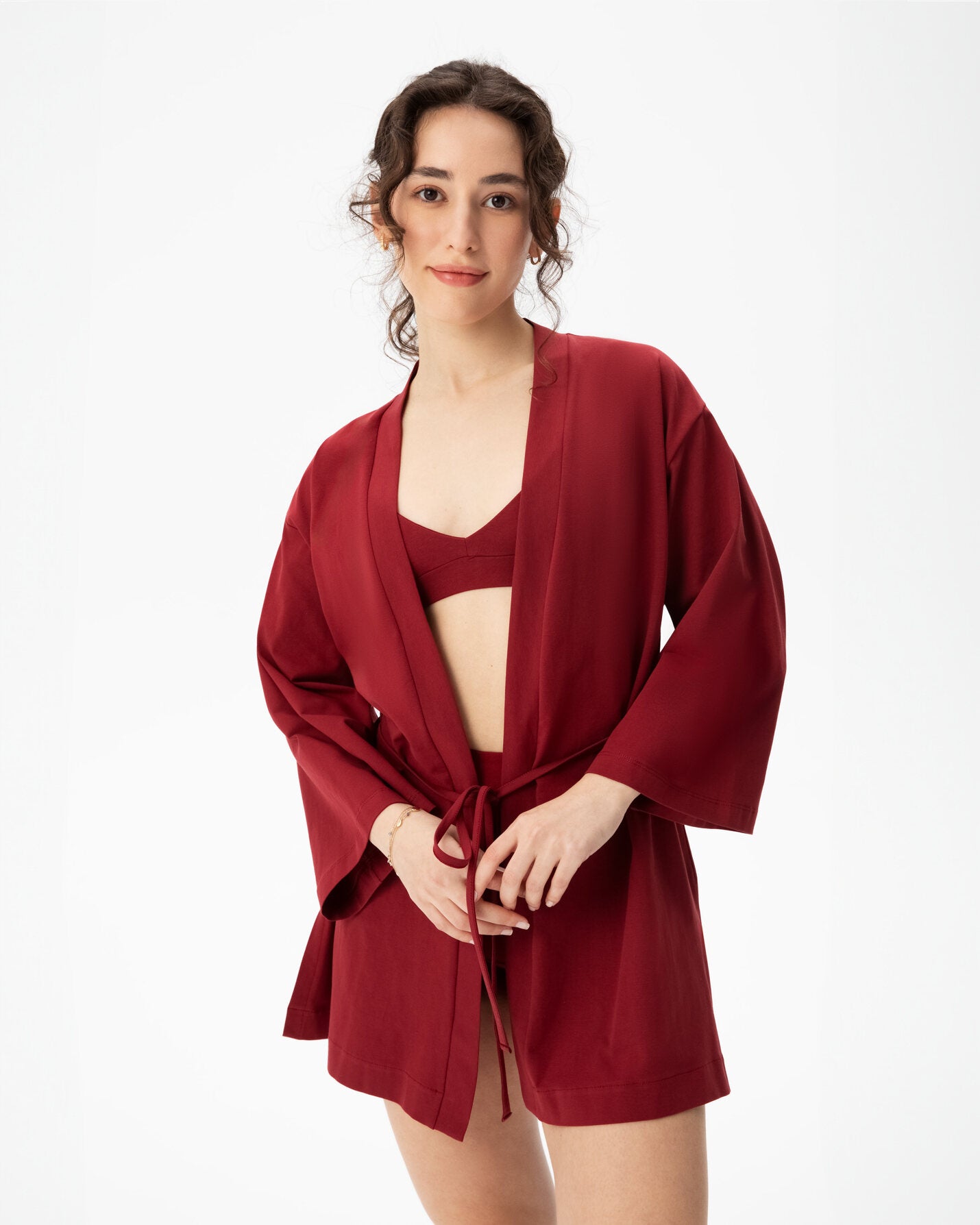 Sangria Organik Pamuk Kimono