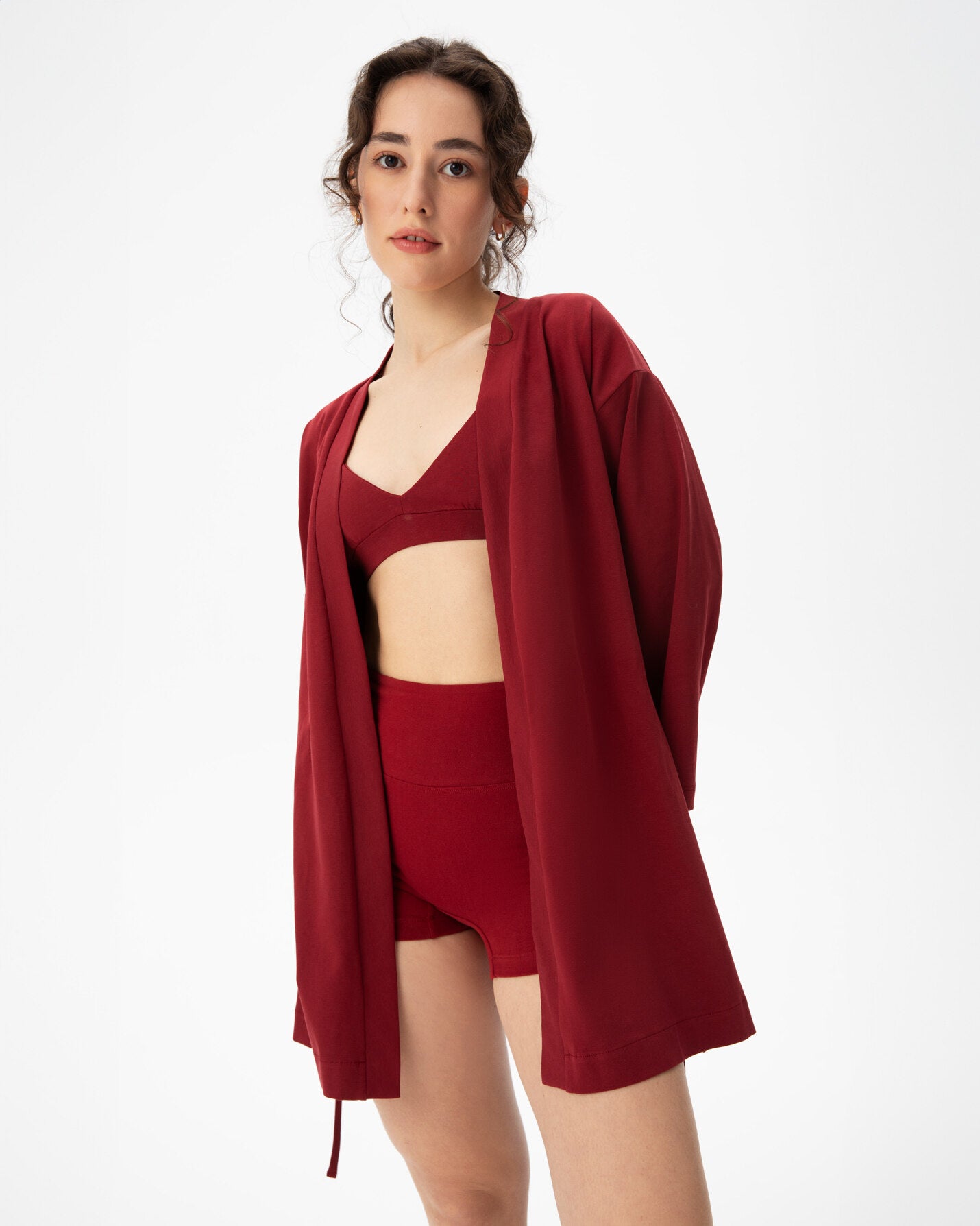 Sangria Organik Pamuk Kimono